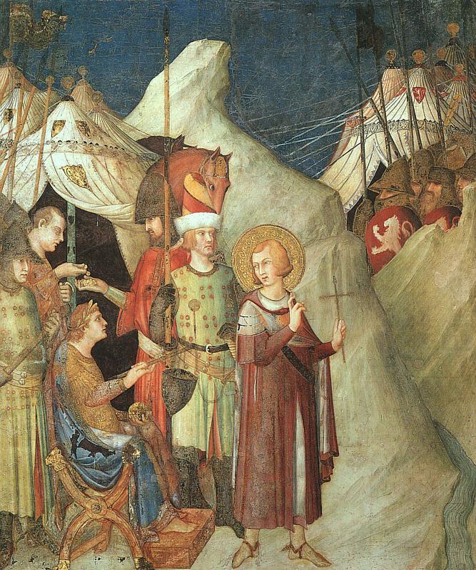Simone Martini St.Martin Renouncing the Sword china oil painting image